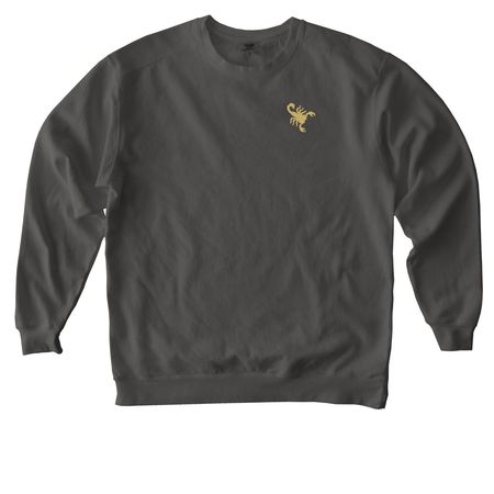 Gold Classic T, a Pepper Comfort Colors Crewneck Sweatshirt