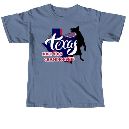 2026 Texas Disc Dog Championship, a Blue Jean Comfort Colors Unisex Tee