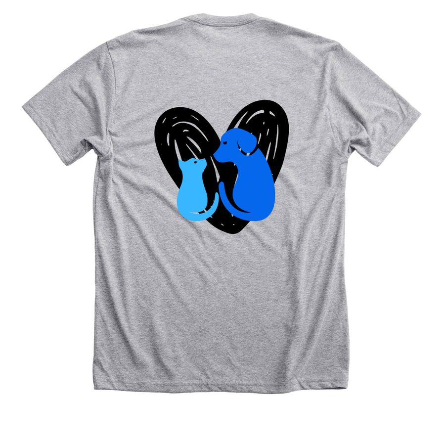 Nassau Humane Society, a Athletic Heather Premium Unisex Tee (back-view)