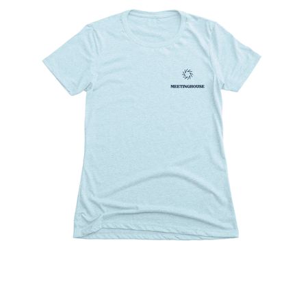 Growing in Love, a Ice Blue Women's Slim Fit Tee