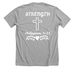 Phil 4:13-Strength, a Athletic Heather Premium Unisex Tee (back-view)