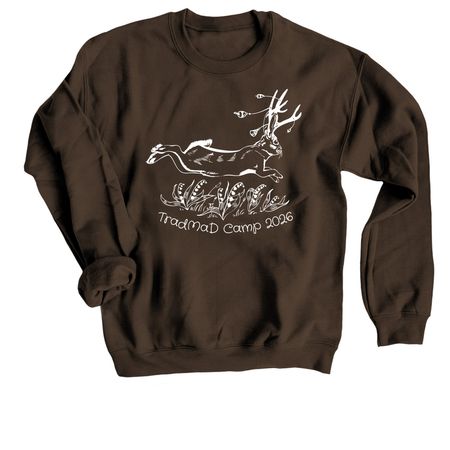 TradMaD Camp 2026, a Dark Chocolate Crewneck Sweatshirt