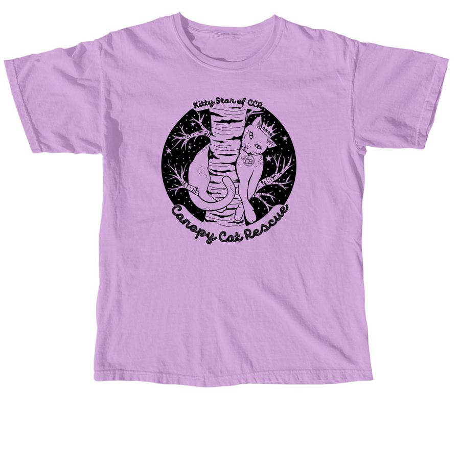 Kitty Star of CCR- Omar&nbsp;, a Neon Violet Comfort Colors Unisex Tee
