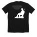 Harvard Undergraduate Veterans Organization, a Solid Black Blend Premium Unisex Tee (back-view)