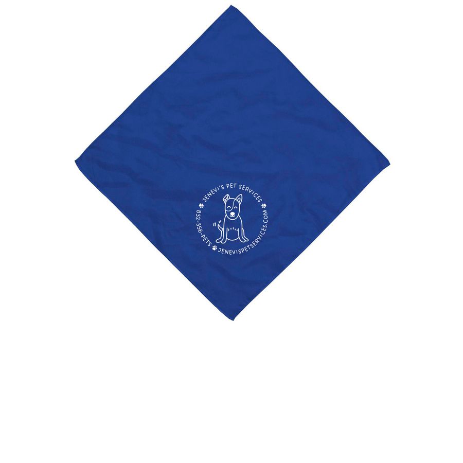 Bandanas White Print, a Royal Cotton Bandana