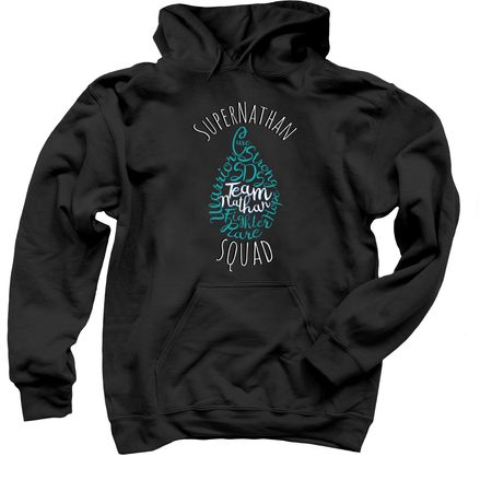 Supernathan Squad&nbsp;, a Black Pullover Hoodie