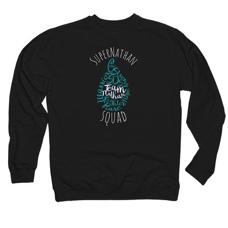 Supernathan Squad&nbsp;, a Black Midweight Crewneck Sweatshirt