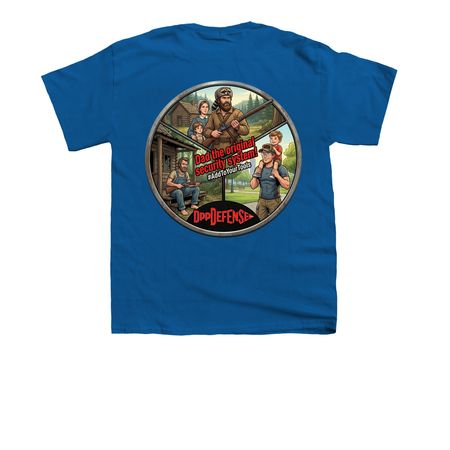 Dad the original security system, a Royal Blue Youth Unisex Tee