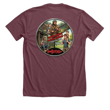 Dad the original security system, a Heather Maroon Premium Unisex Tee