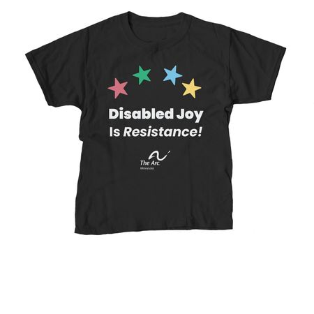 Disability Pride 26 Shirts 2, a Black Youth Unisex Tee
