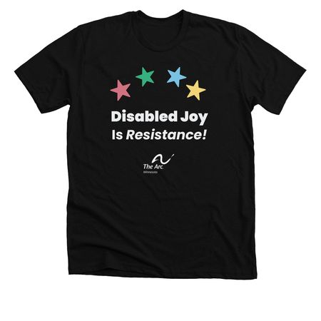 Disability Pride 26 Shirts 2, a Solid Black Blend Premium Unisex Tee