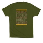 Limited Edition 2026 GMSP Fall Logo, a Olive Premium Cotton Tee (back-view)