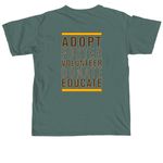 Limited Edition 2026 GMSP Fall Logo, a Blue Spruce Comfort Colors Unisex Tee (back-view)