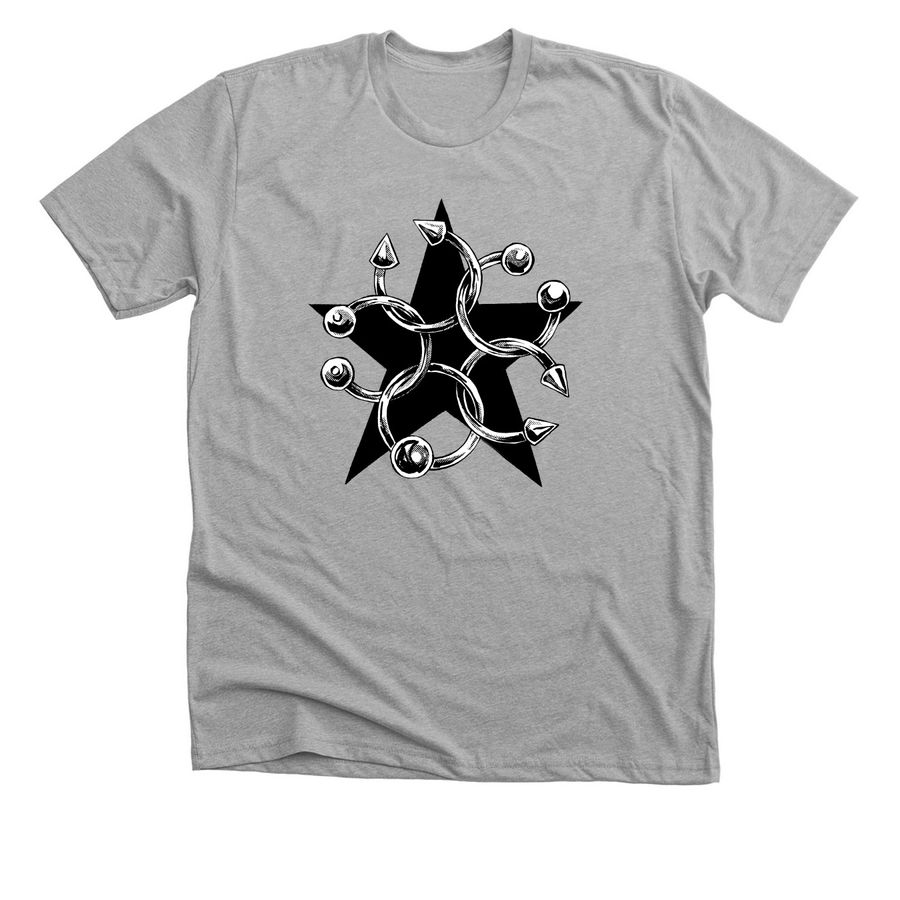 Pierced, a Athletic Heather Premium Unisex Tee