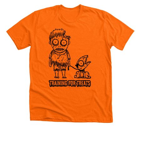 Training For Treats - Halloween - CCM, a Neon Orange Premium Unisex Tee