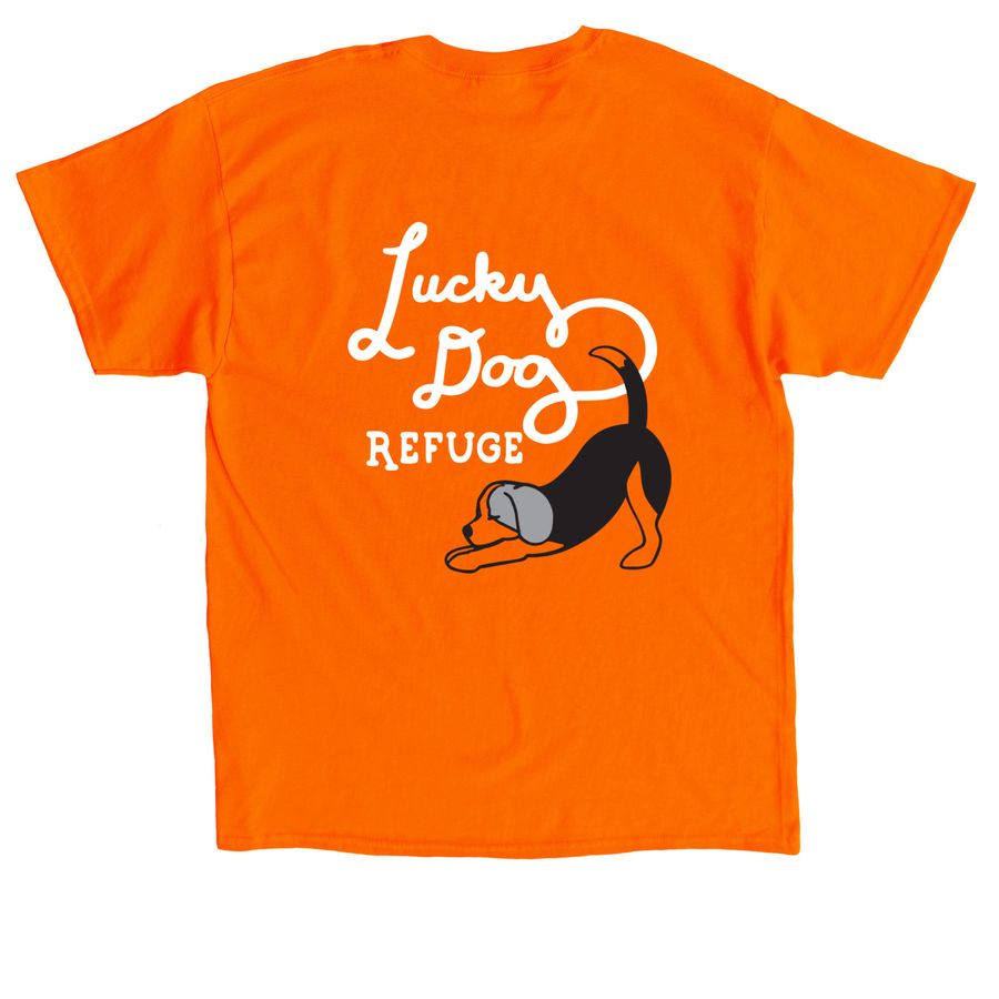 Beagle Logo, a Orange Classic Unisex Tee (back-view)