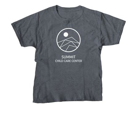 Summit Child Care Center Shirt, a Dark Heather Youth Unisex Tee