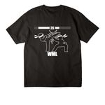 WML Tops Customz, a Black Unisex Heavyweight Tee (back-view)