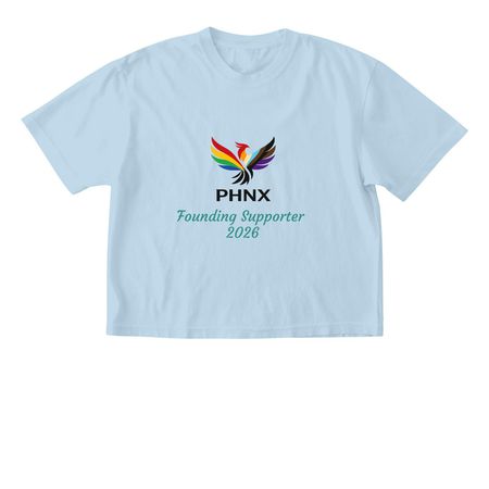 PHNX Clinic Founding Supporter, a Chambray Comfort Colors Boxy Tee