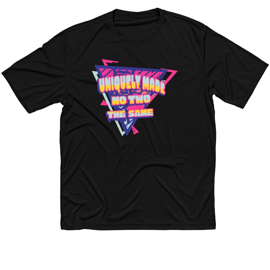 Retro Unique Athletic, a Black Classic Performance Tee
