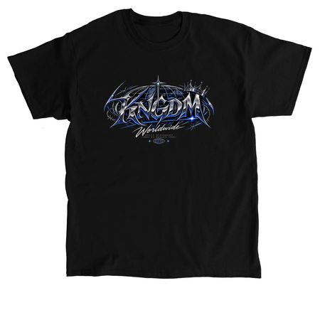 KNGDM WORLDWIDE Y2K BLACK TEE, a Black Classic Unisex Tee