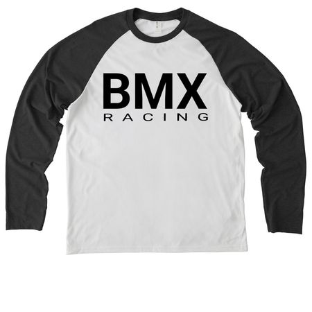 ButwuT? Artwork&nbsp;, a Space Black/ Bright White Allmade Eco Triblend Colorblock Raglan Long Sleeve Tee