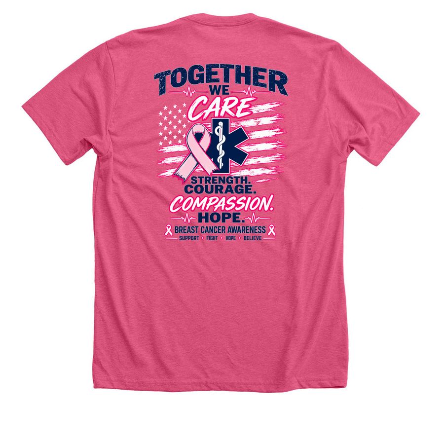 Lackawaxen EMS: Together We Care, a Heather Charity Pink Premium Unisex Tee