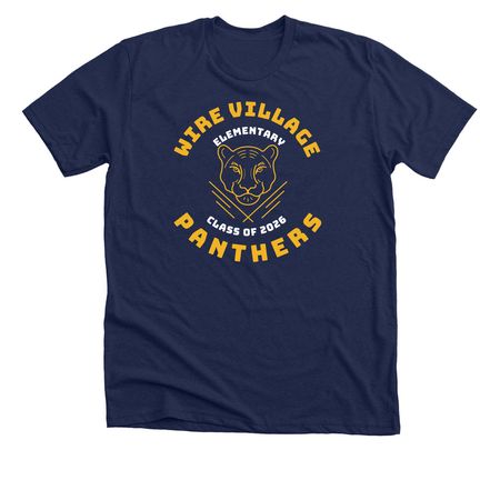 Class of 2026 Panthers, a Solid Navy Blend Premium Unisex Tee