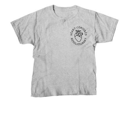 Heart-Centered Revolutionary, a Sport Grey Youth Unisex Tee