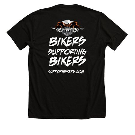Wrecked Rider, a Solid Black Blend Premium Unisex Tee (back-view)