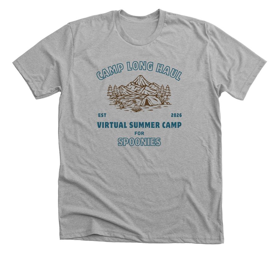 Camp Long Haul - Virtual Spoonie Camp!, a Athletic Heather Premium Unisex Tee