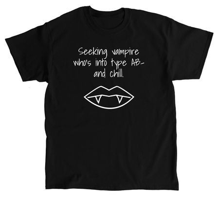 Seeking Vampire 6, a Black Classic Unisex Tee