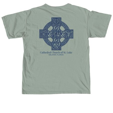 Columbarium Cross, a Bay Comfort Colors Unisex Tee (back-view)