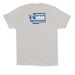 Adult Shirts: Front & Back Print, a Solid Athletic Grey Premium Cotton Tee (back-view)