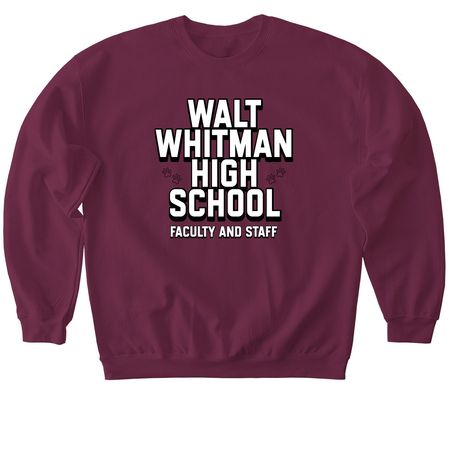 Collegiate Classic, a Maroon Softstyle Crewneck Sweatshirt