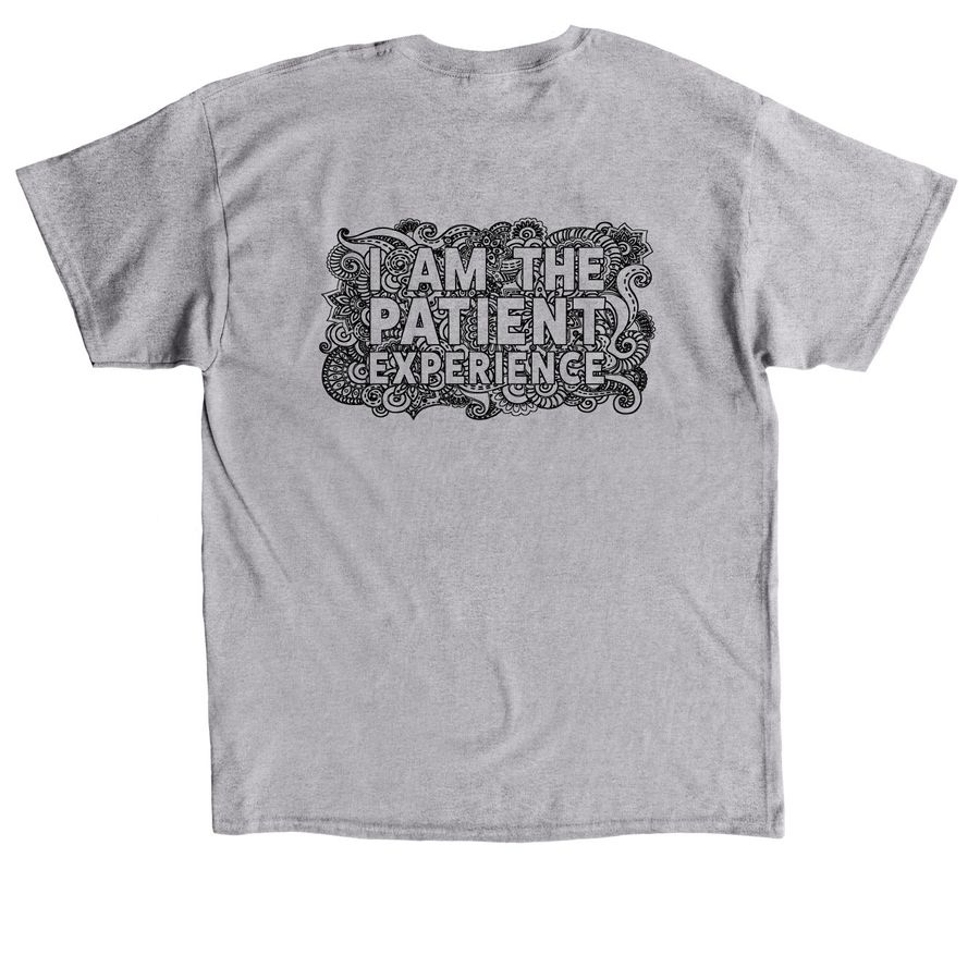 Color Me Patient Experience, a Sport Grey Classic Unisex Tee (back-view)