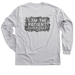 Color Me Patient Experience, a Sport Grey Classic Long Sleeve Tee (back-view)