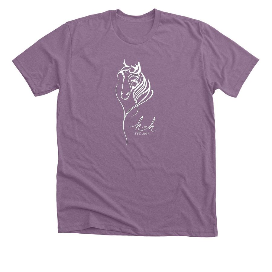 Horses-n-Harleys Farm, a Heather Purple Premium Unisex Tee