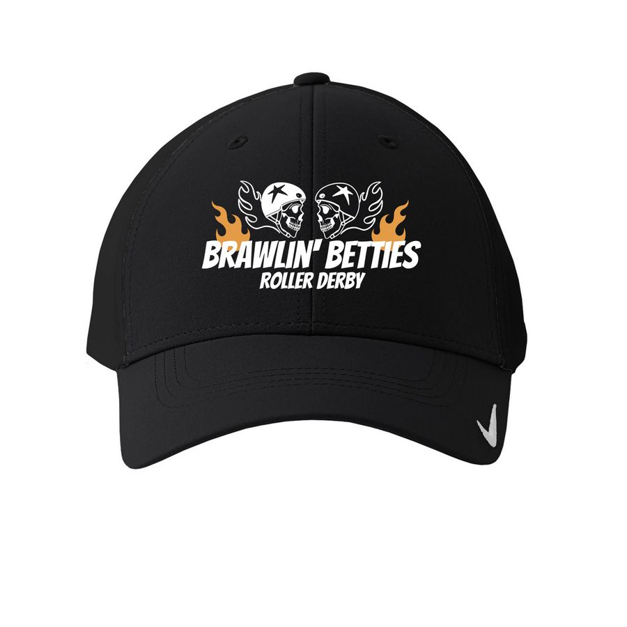 BB Flaming Skulls Cap, a Black Printed Nike Dri-FIT Legacy Performance Cap