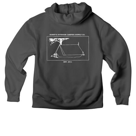 SONNYS OUTDOOR CAMPING SUPPLY CO, a Asphalt Premium Heavyweight Pullover Hoodie