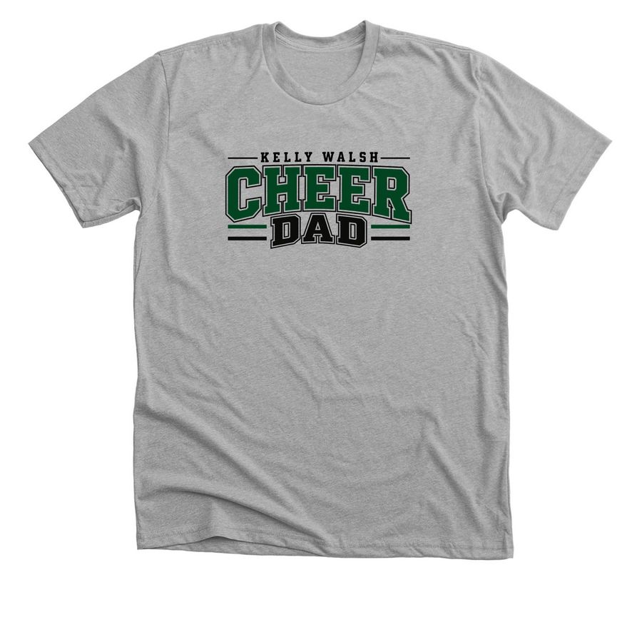 Kelly Walsh Cheer Dad, a Athletic Heather Premium Unisex Tee