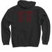 Official Nebraska Huskers Wrigley Field Home, a Black Pullover Hoodie (back-view)