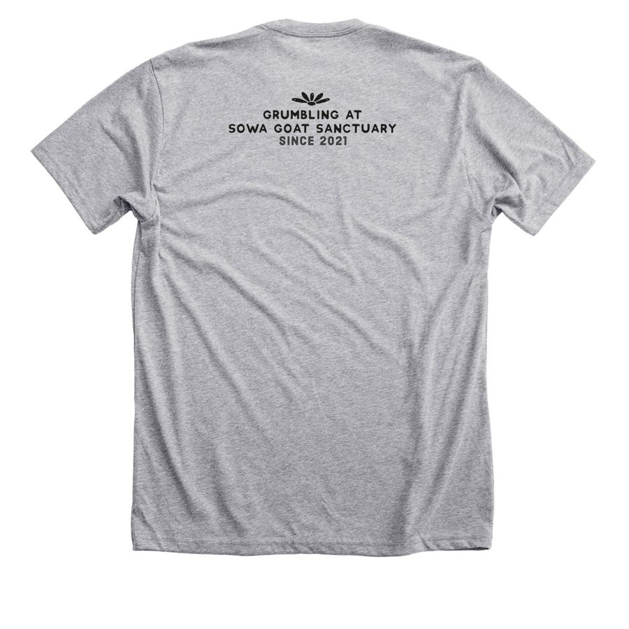 Grumble Gang, a Athletic Heather Premium Unisex Tee (back-view)