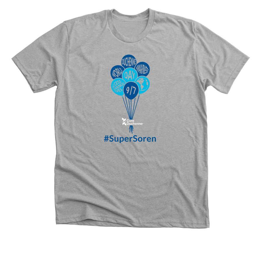 World Duchenne Awareness Month, a Athletic Heather Premium Unisex Tee
