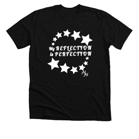 Reflection of Perfection&nbsp;, a Solid Black Blend Premium Unisex Tee