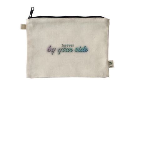 forever by your side Pouches, a Natural 9"x7" Hemp Blend Pouch