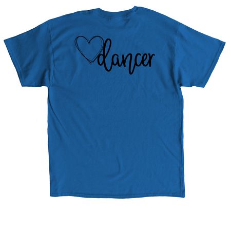 Fall 2026 Gift of Dance Merch, a Royal Classic Unisex Tee (back-view)