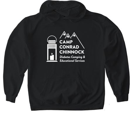 Camp Conrad Chinnock Hoodie, a Black Gildan Softstyle Pullover Hoodie