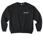 BIG DOG ENERGY, a Black Stanley/Stella Ledger Dry Crewneck Sweatshirt (back-view)