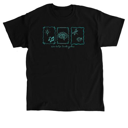 Wear Teal, a Black Classic Unisex Tee